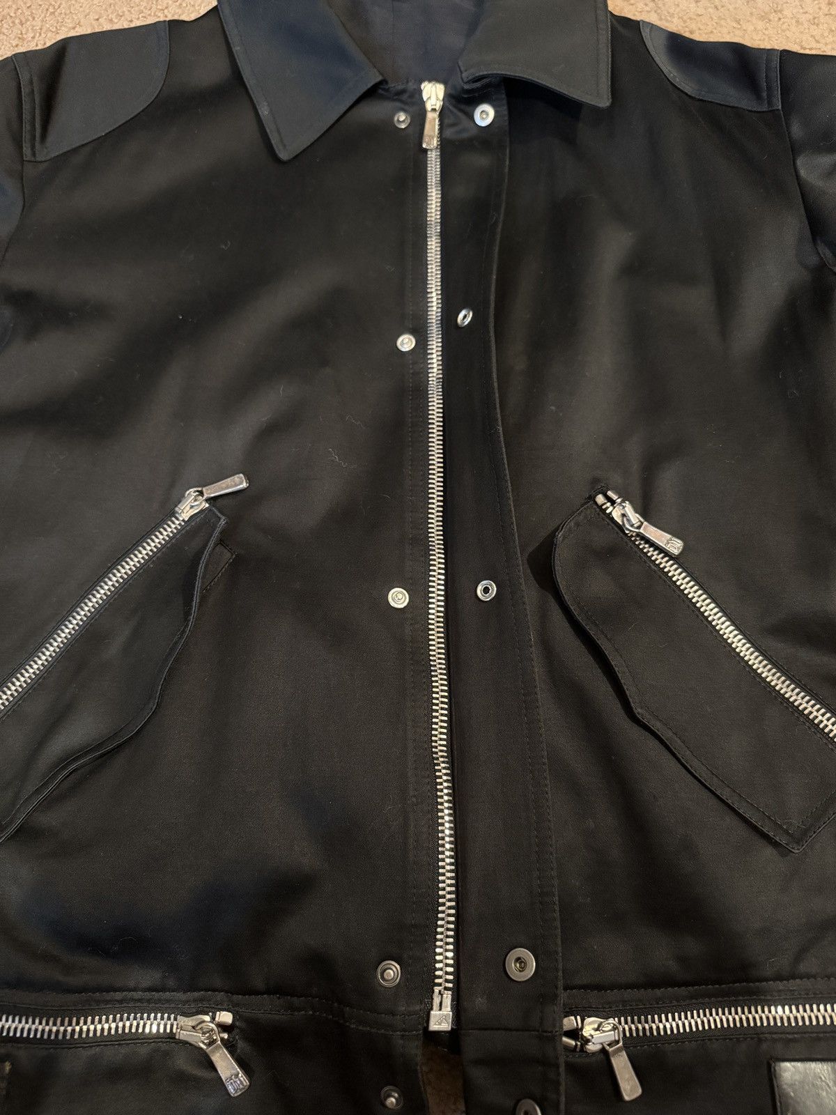 Versace Versace Metal Jacket Black Silver Size 54 Size US L / EU 52-54 / 3 - 11 Thumbnail