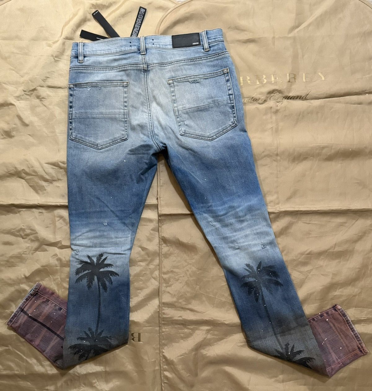 Amiri Amiri Distressed Palm Tree Denim size 34 Size US 34 / EU 50 - 10 Thumbnail
