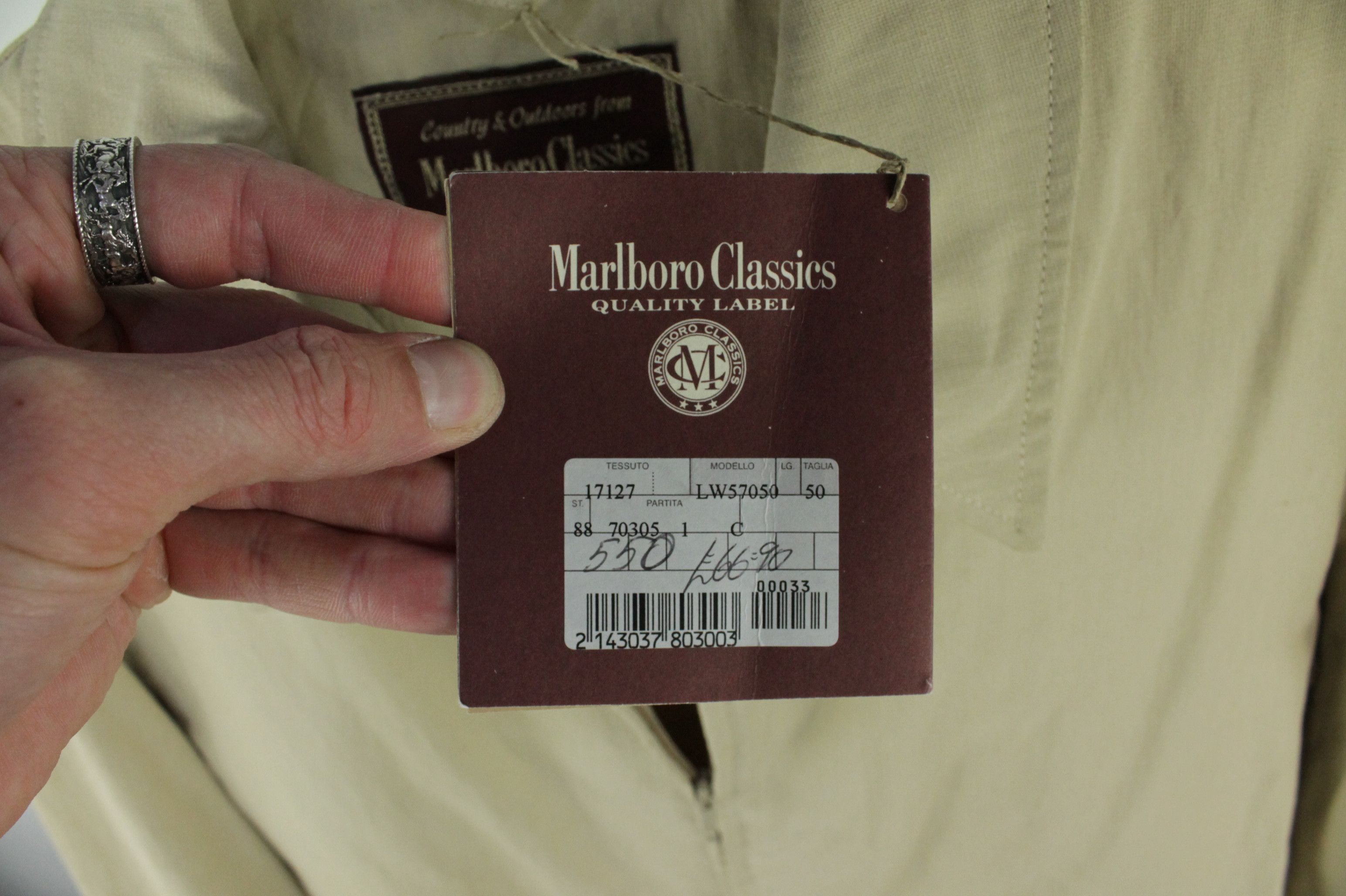 Marlboro Dead stock Vintage Marlboro LinenCotton Stretch Blend Jacket Size US M / EU 48-50 / 2 - 5 Thumbnail