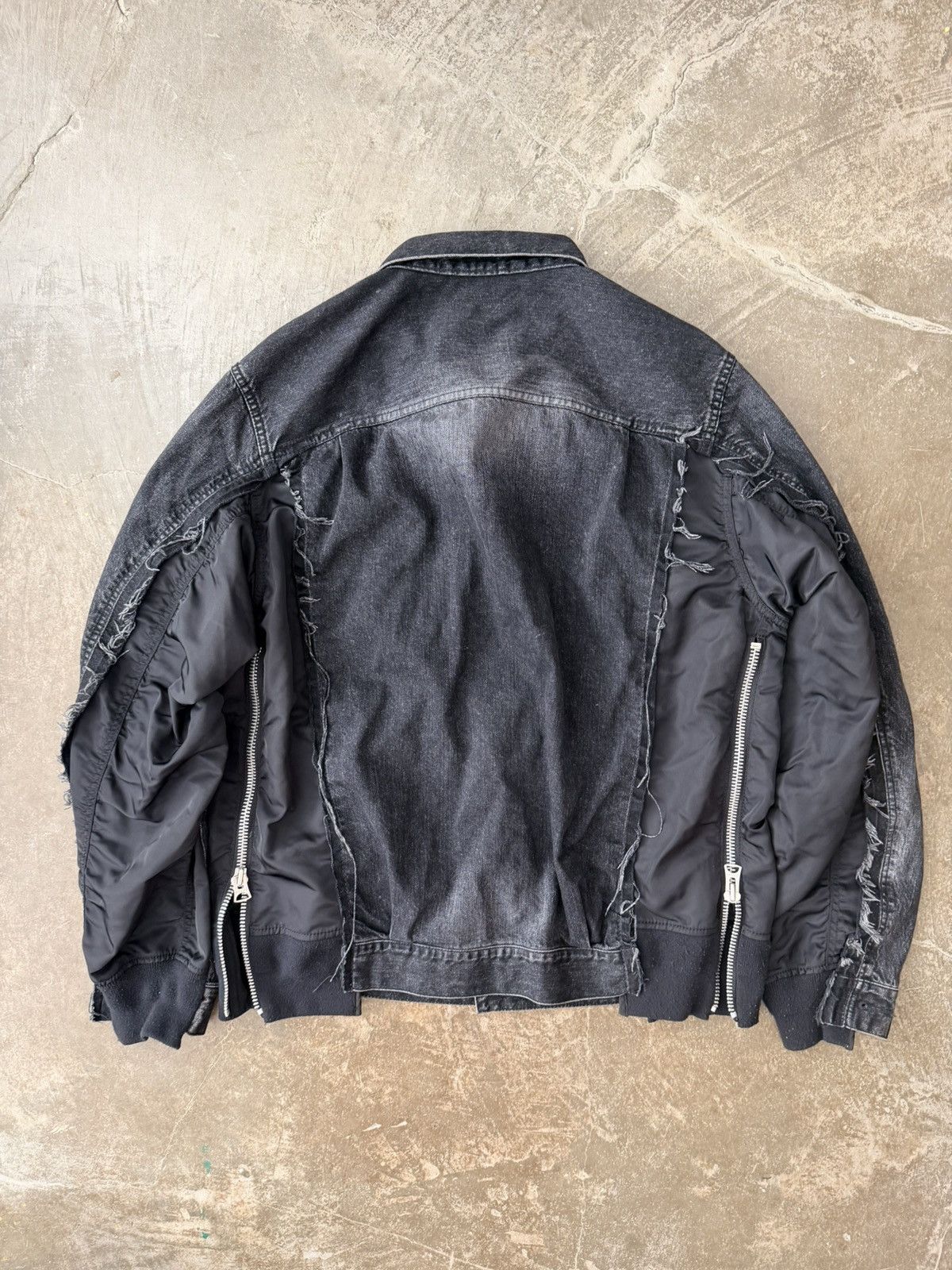 Sacai Sacai MA1 Denim Patchwork Jacket Kapital Our Legacy Visvim Size US L / EU 52-54 / 3 - 6 Thumbnail