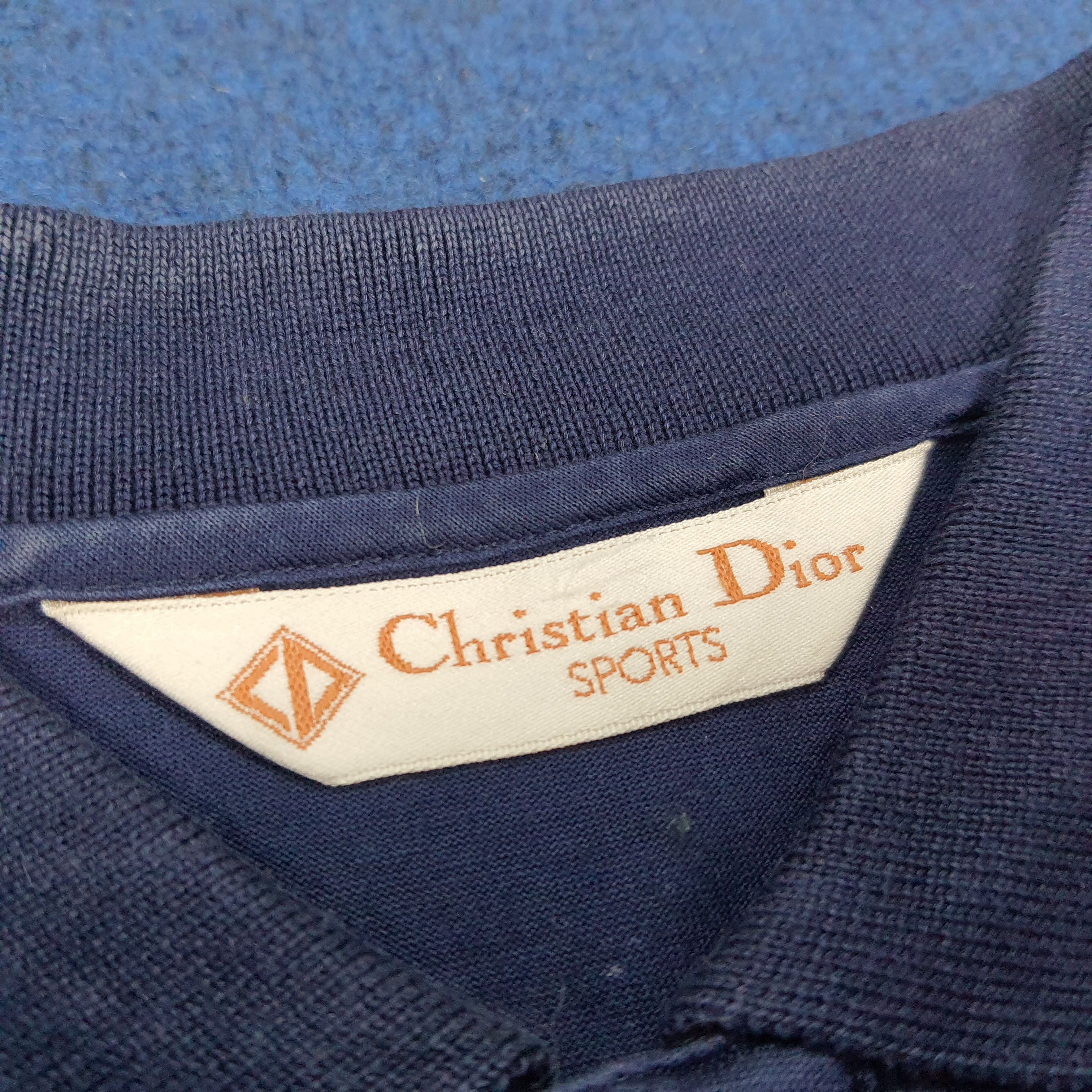 Christian Dior Monsieur × Vintage Vintage Christian Dior Sports Pocket Long Sleeve Polo Shirt Size US M / EU 48-50 / 2 - 4 Thumbnail
