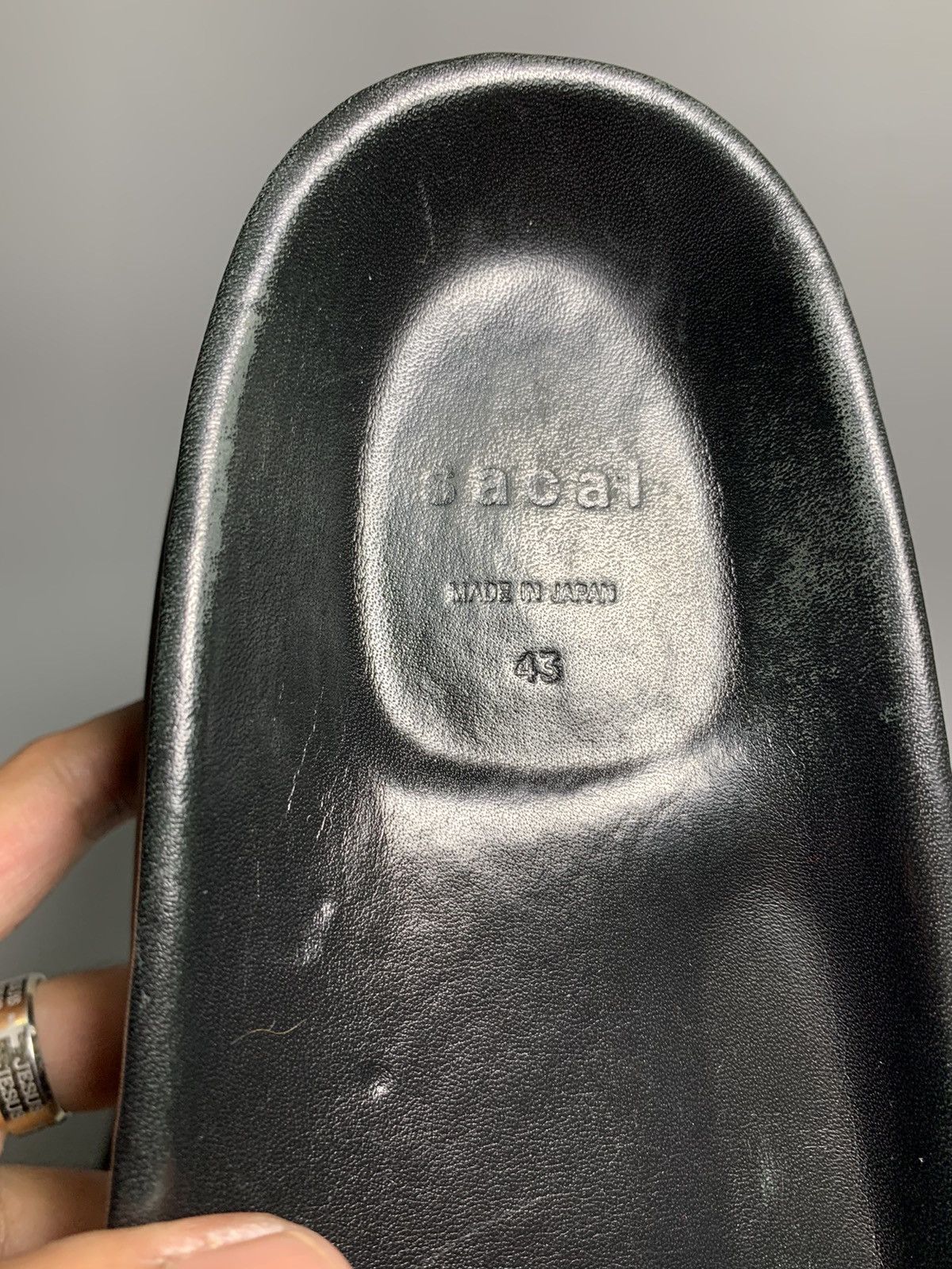 Sacai SACAI SS22 BLACK PIERCED LEATHER SANDALS Size US 10 / EU 43 - 8 Thumbnail