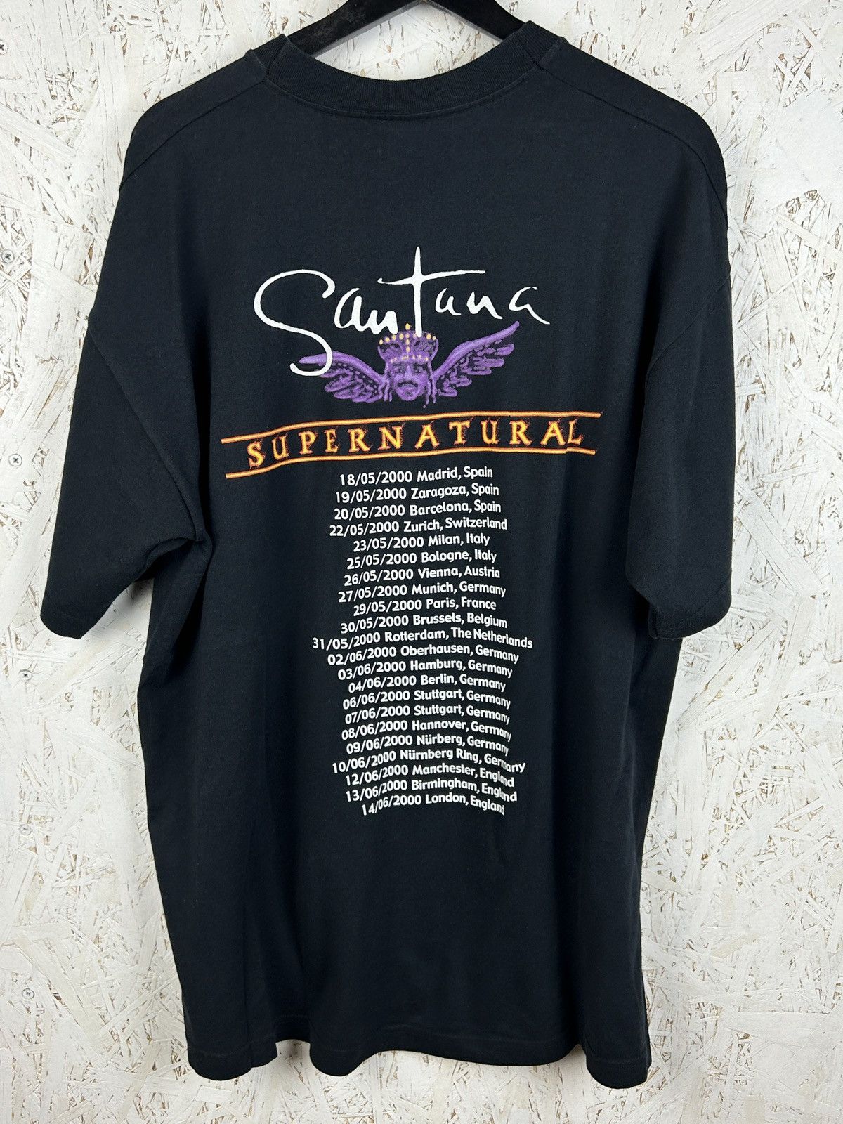 Band Tees Vintage 1999 Carlos Santana Supernatural 00 Tour T-Shirt Size US XL / EU 56 / 4 - 5 Thumbnail