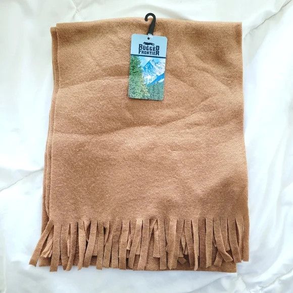Other Rugged Frontier Fringe Fleece Scarf Fall Gift Outdoor Winter Size ONE SIZE - 2 Thumbnail