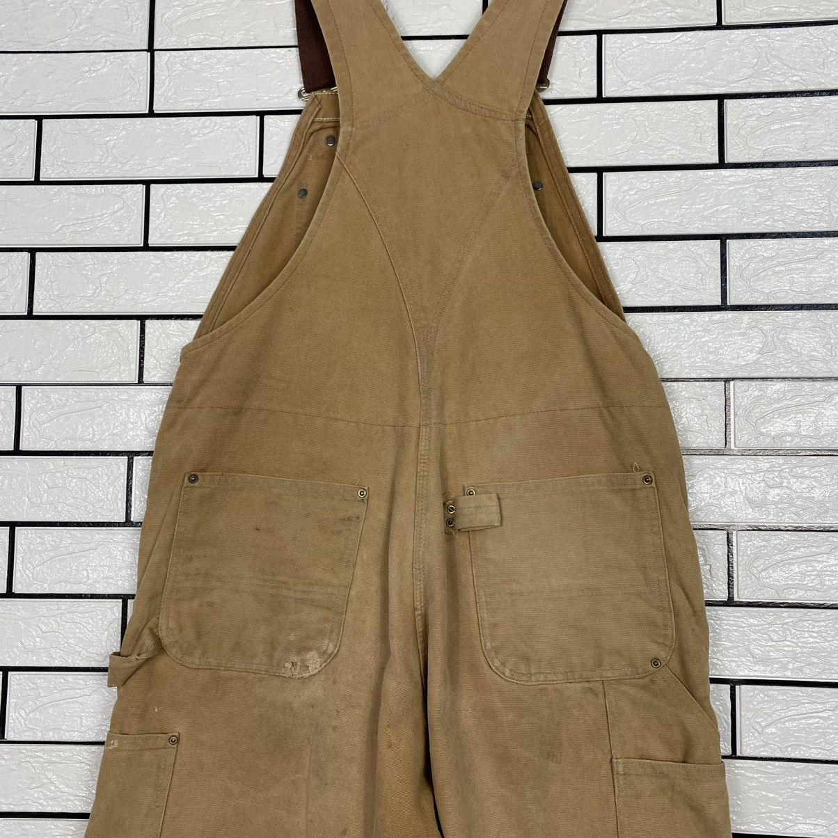 Carhartt 🔥VINTAGE COVERALL CARHARTT WORKER DUCK CANVAS DETROIT Size US 36 / EU 52 - 20 Thumbnail