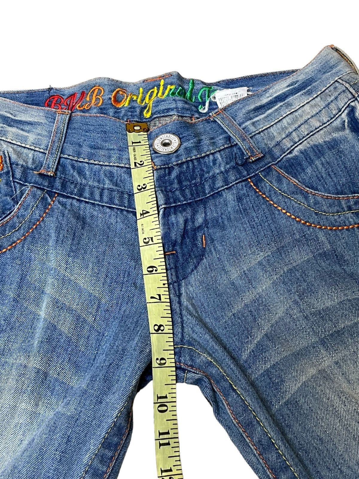 Le Grande Bleu (L.G.B.) JAPANESE BMB BLUE MOON BLUE SURFGIRL RAINBOW JEANS/DENIM Size US 32 / EU 48 - 20 Thumbnail