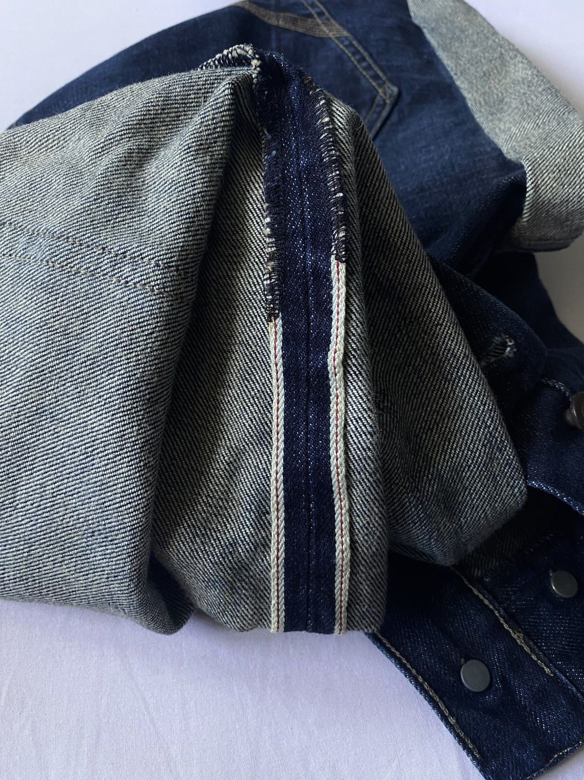 Allsaints Allsaints Deathstar Iggy Selvedge Distressed Denim Shorts Size US 32 / EU 48 - 21 Thumbnail