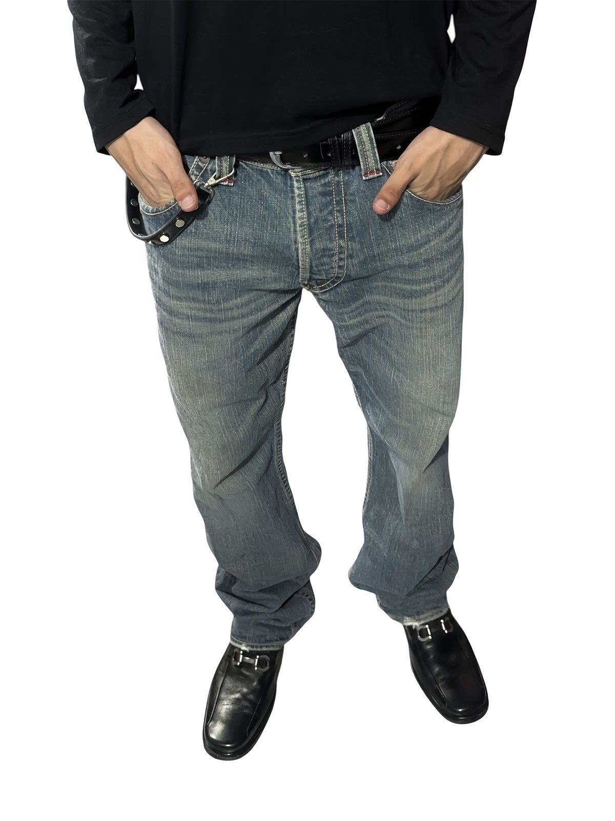 Mizra Jeans Kyoto Vintage 2005s Mizra Jeans Kyoto - Classic straing-leg fit. Size US 34 / EU 50 - 2 Thumbnail