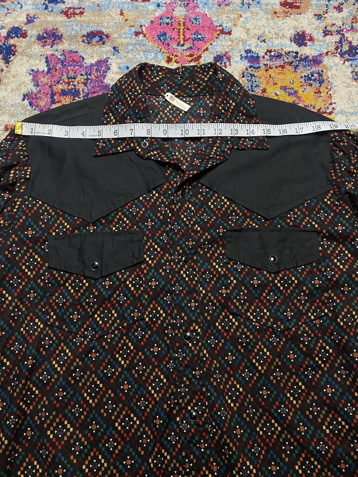 Japanese Brand × Vintage CLASSIC WESTERN COWBOY STYLE FLANNELS STONE STUDS SHIRTS Size US L / EU 52-54 / 3 - 10 Thumbnail