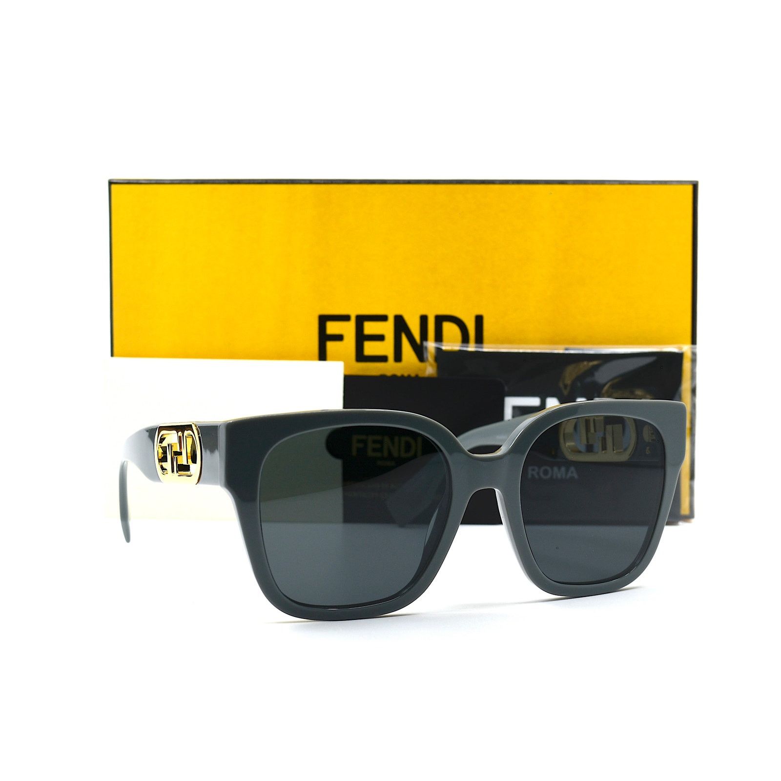 Fendi NEW FENDI FE40063I 20A GREY WOMEN'S AUTHENTIC SUNGLASSES Size ONE SIZE - 8 Thumbnail