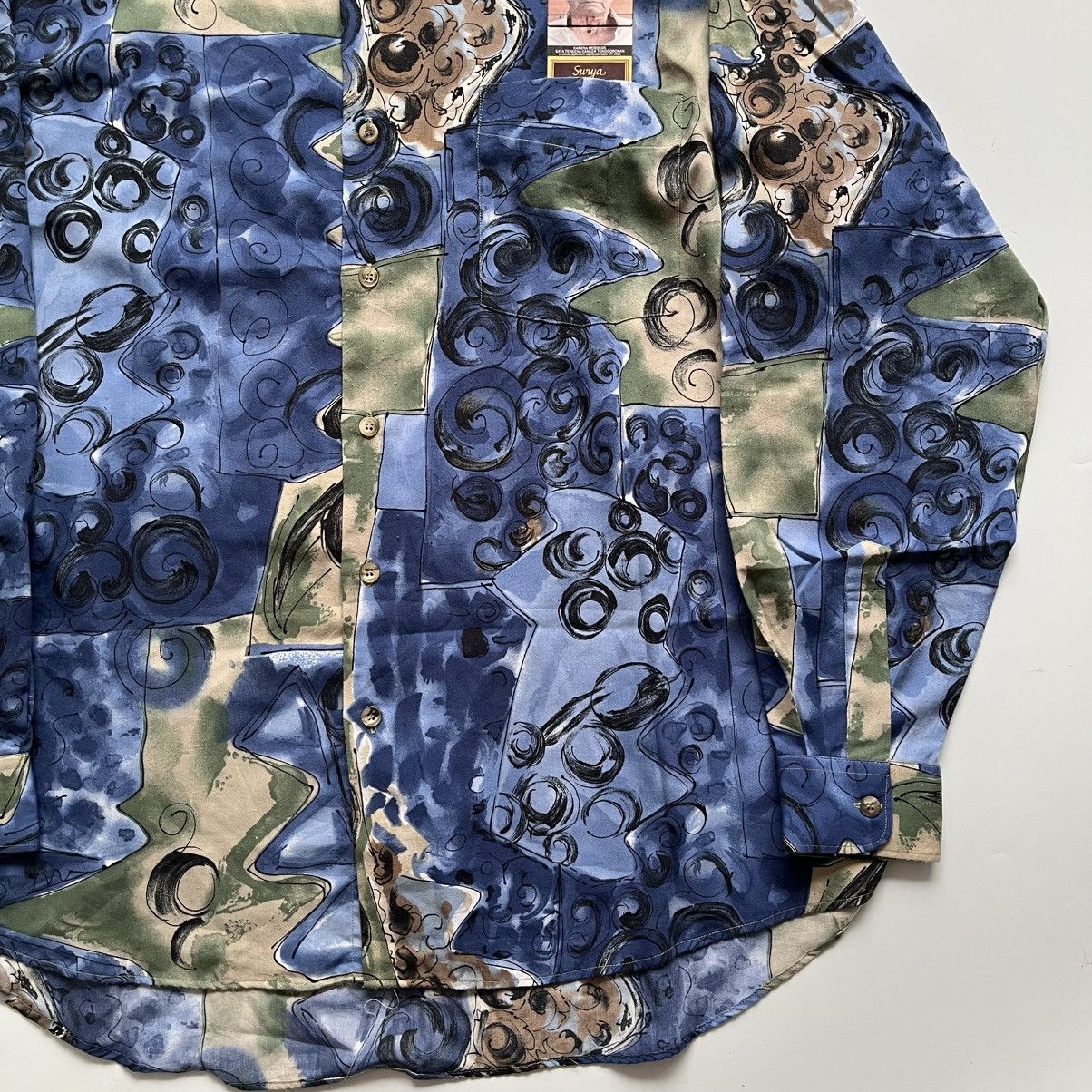 Vanson Leathers Vanson Abstract Print Button Shirt Size US XL / EU 56 / 4 - 2 Thumbnail