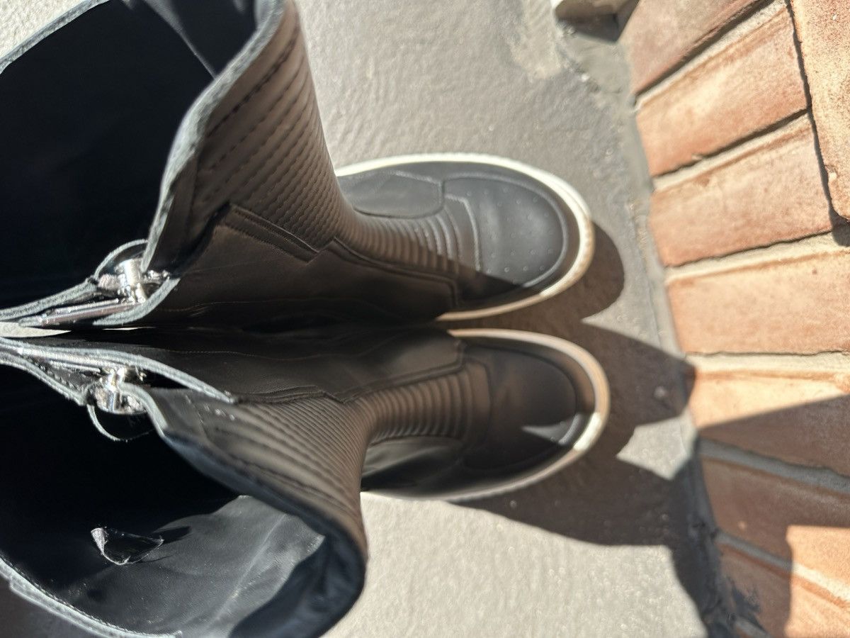 Rick Owens Rick Owens Hi Top Laceless DUNKS Moto sneaks 44 Size US 11 / EU 44 - 7 Thumbnail
