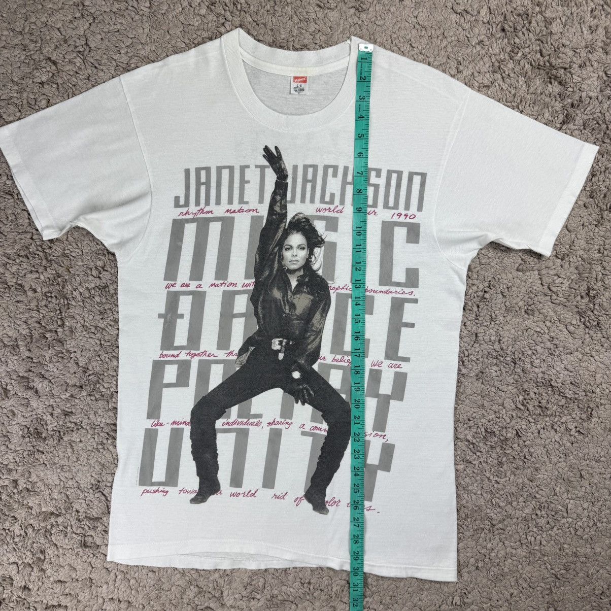 Band Tees Vintage 90s Janet Jackson Rhythm Nation Concert Tour T-shirt Size US L / EU 52-54 / 3 - 15 Thumbnail