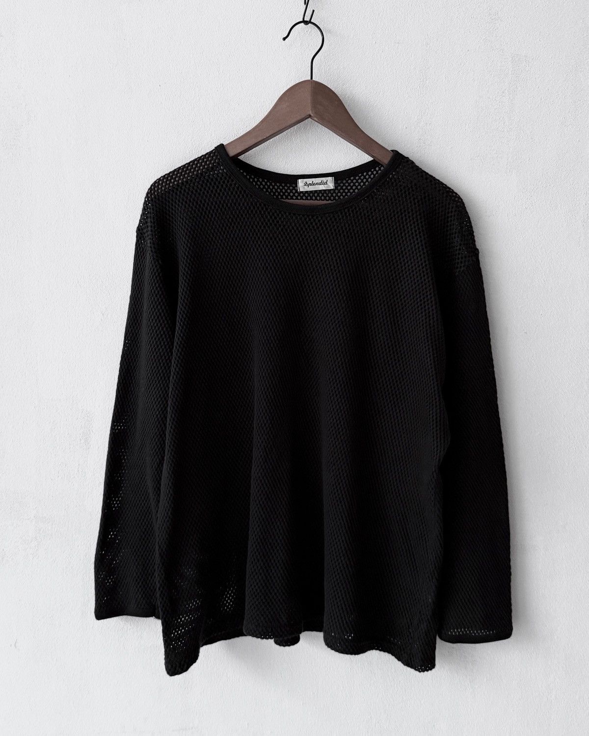 Le Grande Bleu (L.G.B.) SPLENDID MESH COTTON LONG-SLEEVE SHIRT Size US L / EU 52-54 / 3 - 7 Thumbnail
