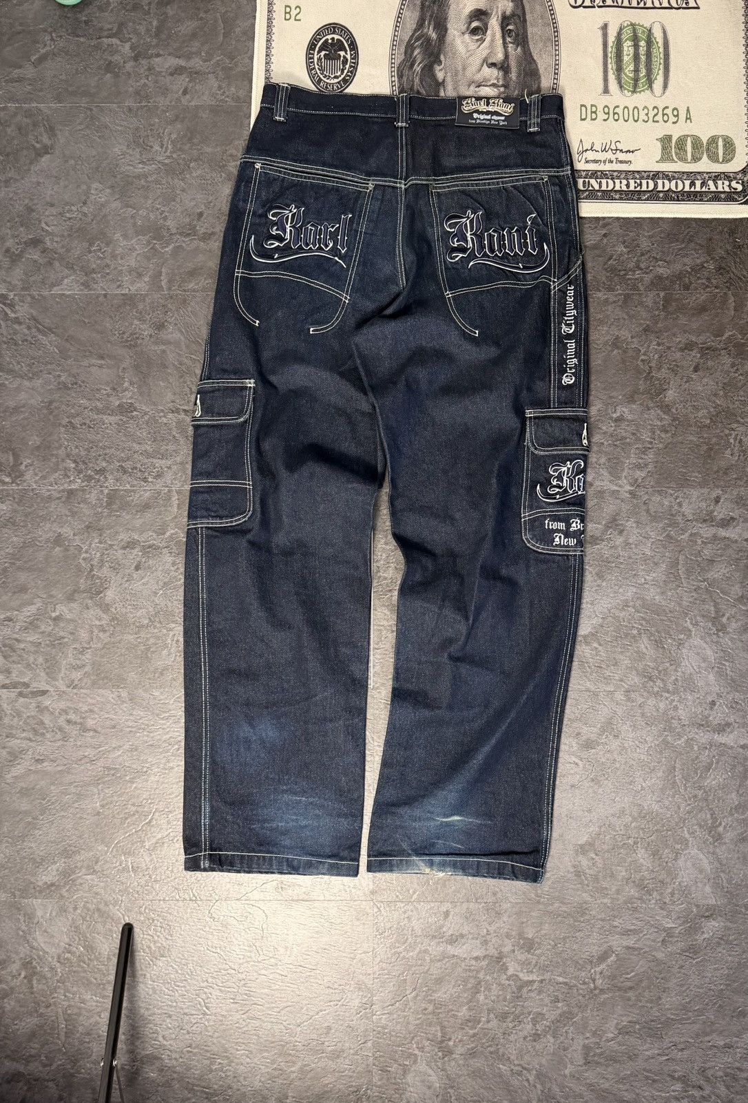 Karl Kani Vintage jeans Karl Kani,sk8 streetwear y2k opium style Size US 34 / EU 50 - 1 Thumbnail
