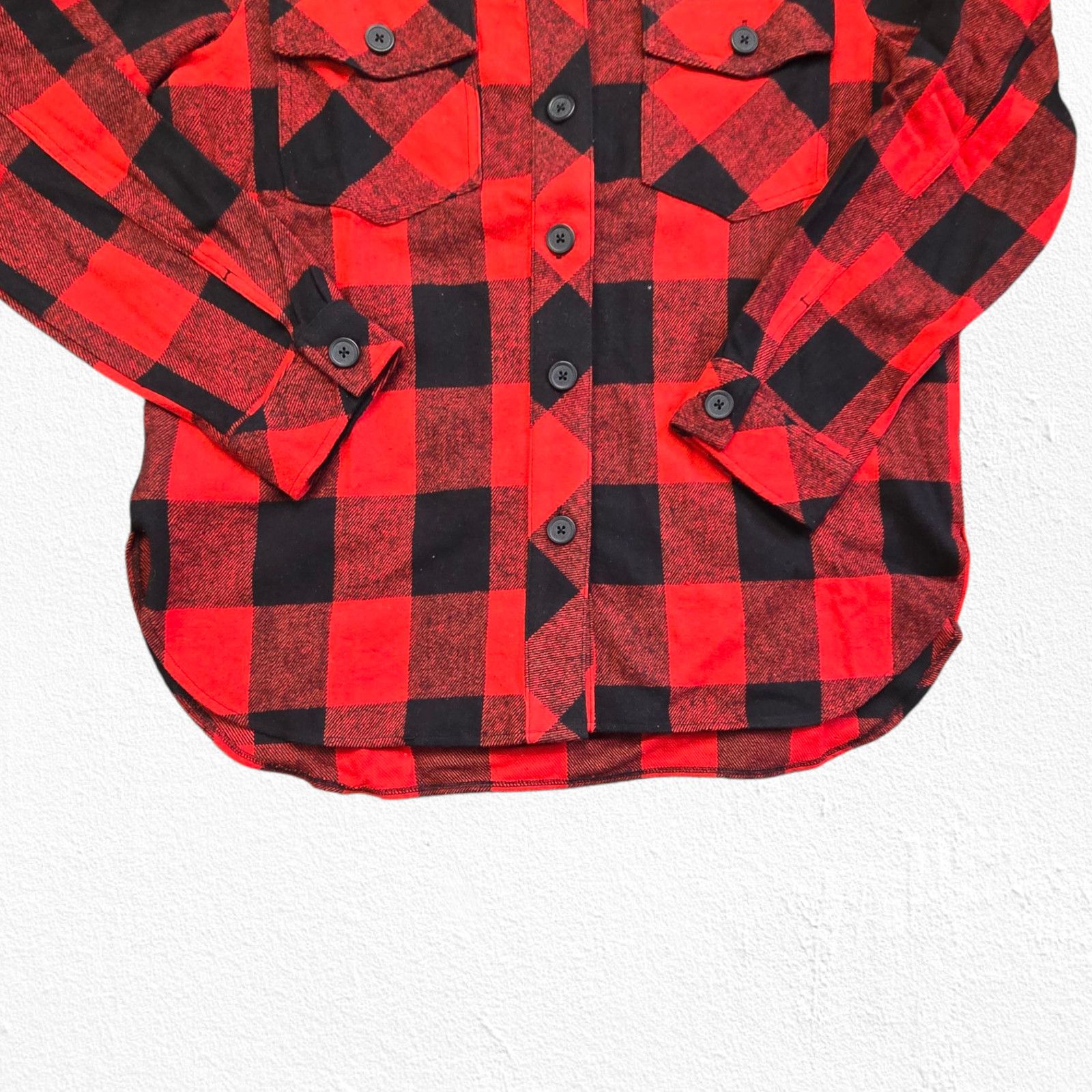 Sanctuary Sanctuary Red Black Plaid Flannel Shacket Size Medium Size M / US 6-8 / IT 42-44 - 7 Thumbnail