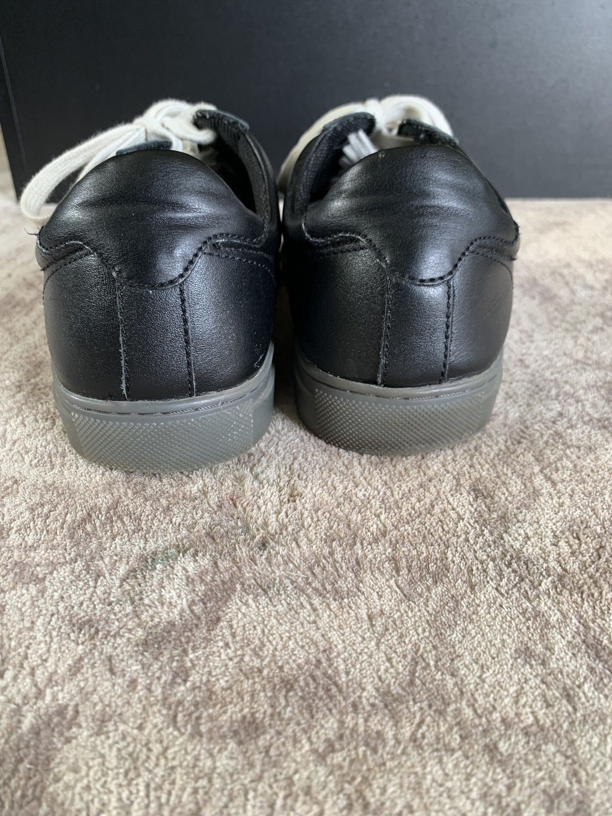 Other Blake McKay Men's Black Leather Low-Top Casual Sneakers 8.5 Size US 8.5 / EU 41-42 - 4 Thumbnail