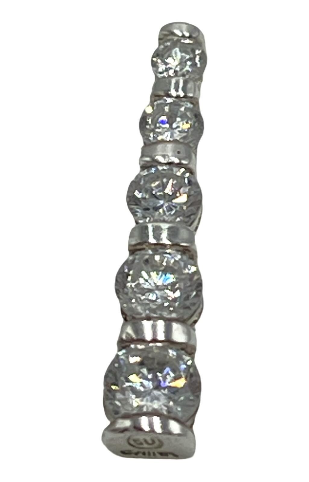 Other 925 CZ SU Sterling Silver 1.6g Cz Drop 1 Fine Pendant (only) Size ONE SIZE - 1 Thumbnail