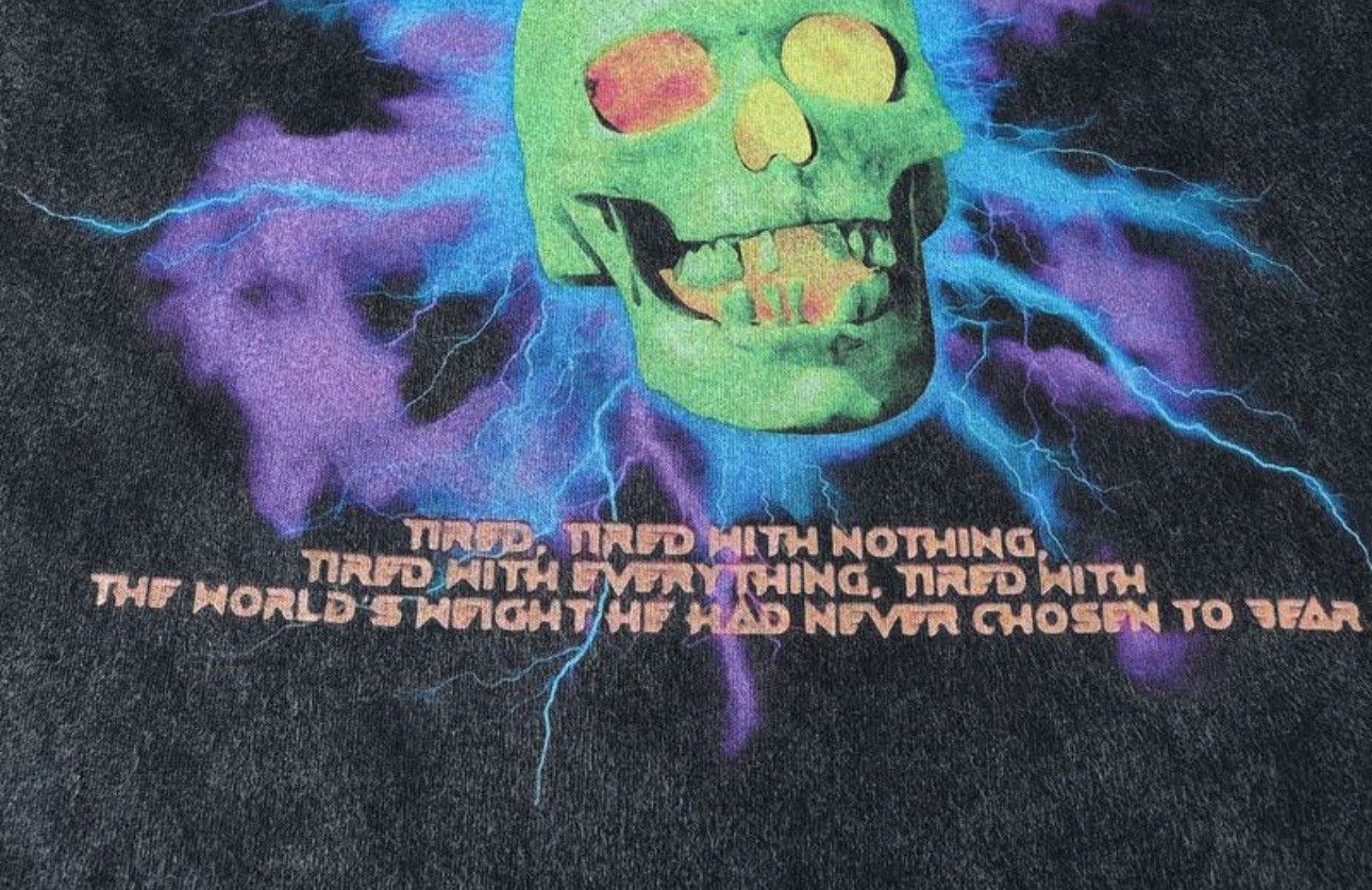 Vintage 90s Skulls Printed Vintage Oversized T Shirt Size US M / EU 48-50 / 2 - 3 Thumbnail