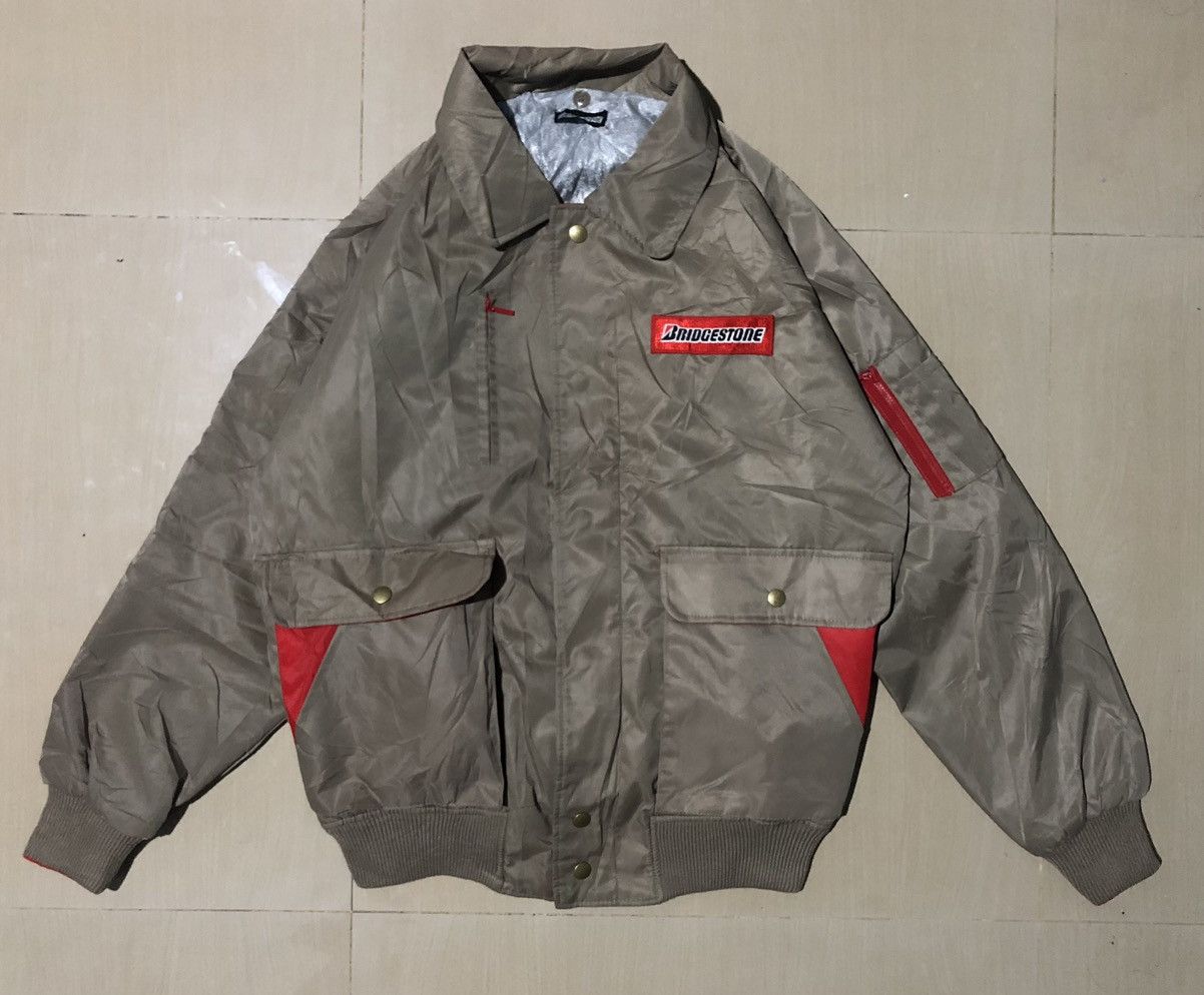 Other Vintage 90s Bridgestone Bomber Jacket Size US L / EU 52-54 / 3 - 1 Thumbnail