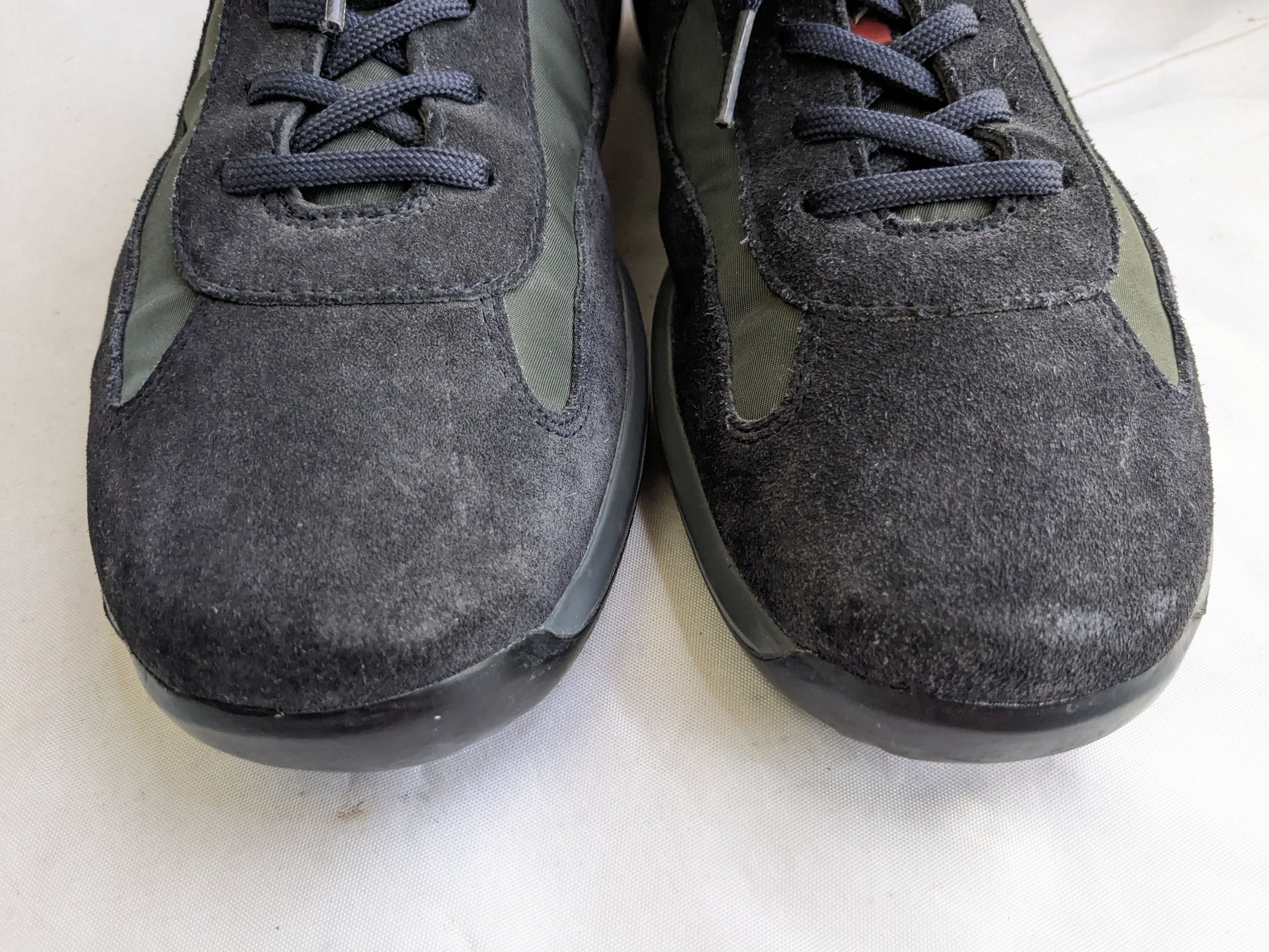 Prada Prada America's Cup Sneakers Navy Blue 9.5 Low suede Size US 9.5 / EU 42-43 - 4 Thumbnail