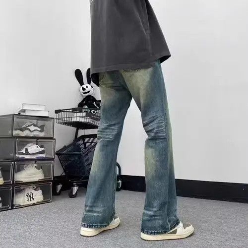 VIBE Vintage distressed washed corrugated bootcut jeans Size US 32 / EU 48 - 4 Thumbnail