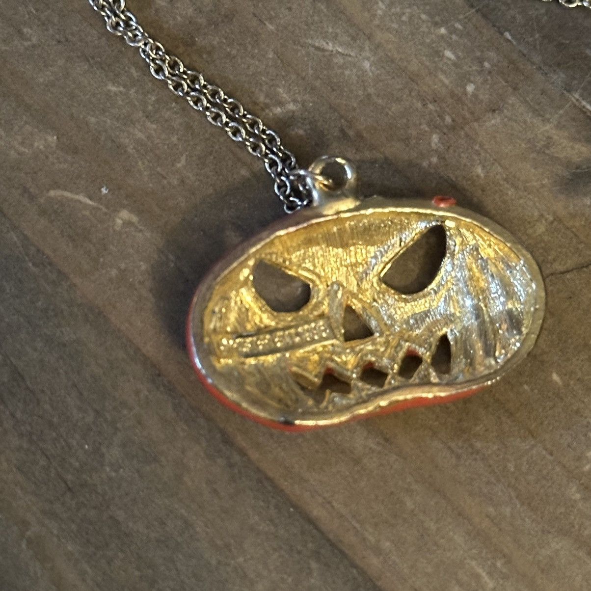 Vintage Vintage RARE Phister Ent. Jack o lantern pendant necklace Size ONE SIZE - 4 Thumbnail