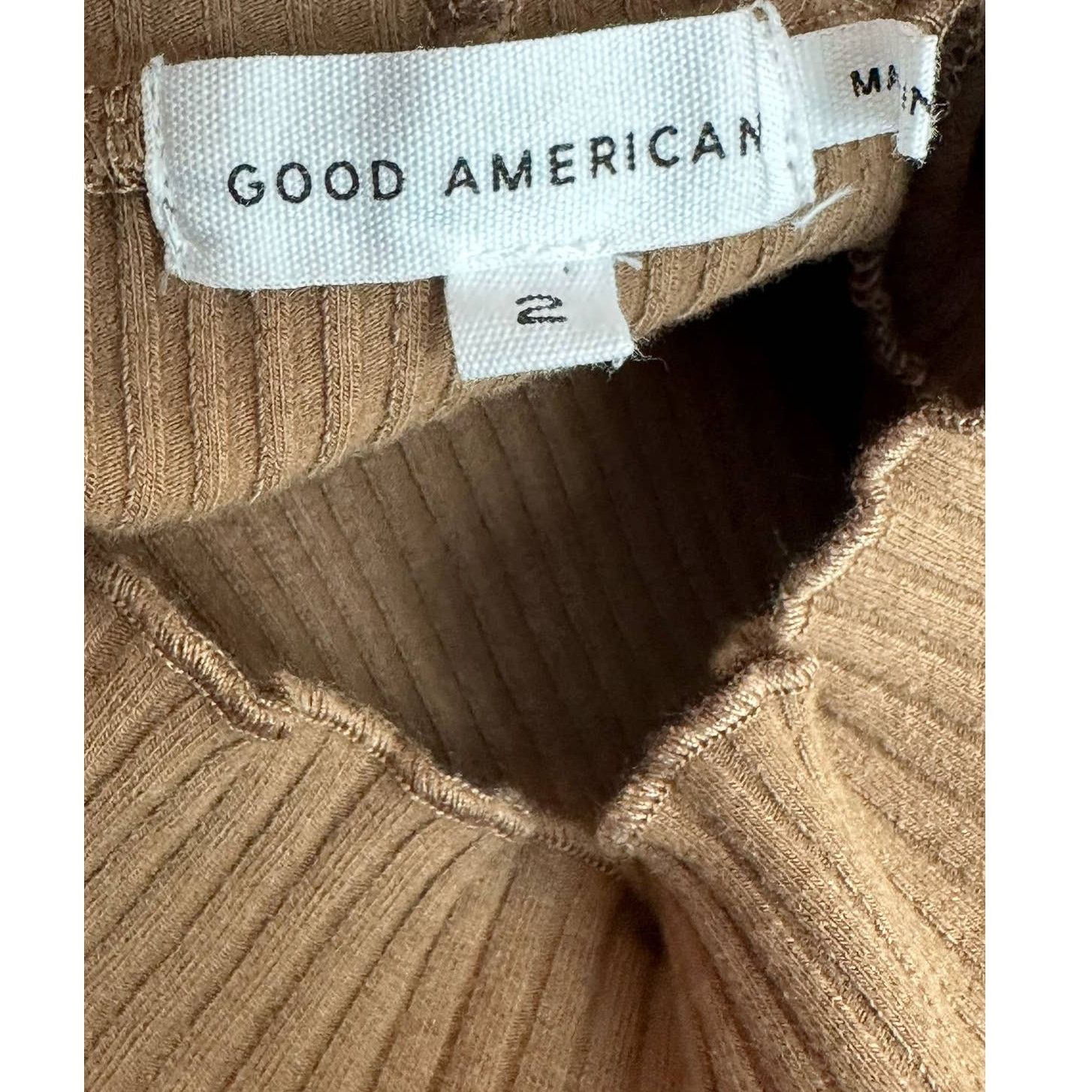 Good American Good American Mock Neck Long Sleeve Fitted Sweater Size M Size M / US 6-8 / IT 42-44 - 3 Thumbnail