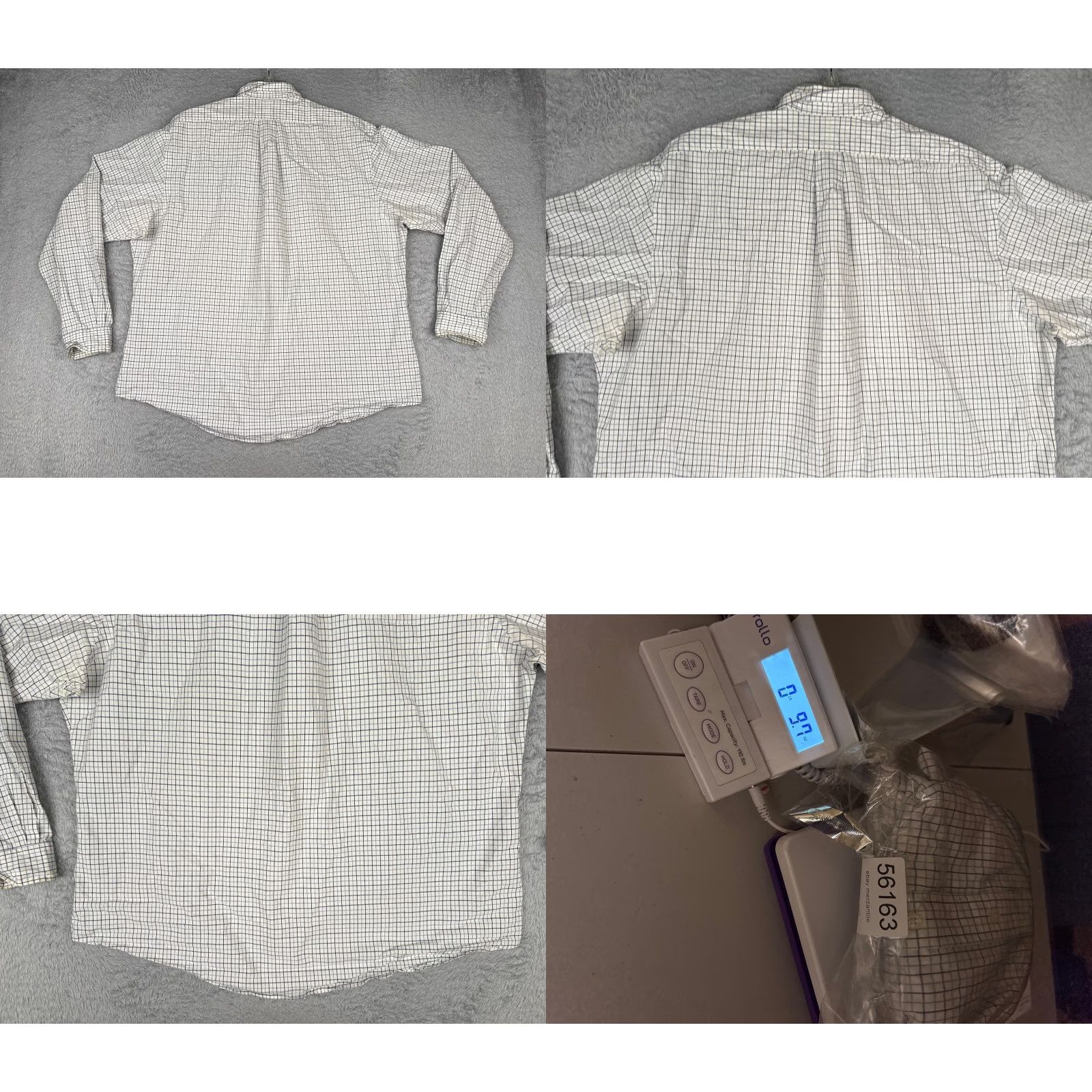 Polo Ralph Lauren VINTAGE Polo Ralph Lauren Shirt Men 2XL White Plaid Button-Up Long Sleeve Cotton Regular Mens Size US XXL / EU 58 / 5 - 9 Thumbnail
