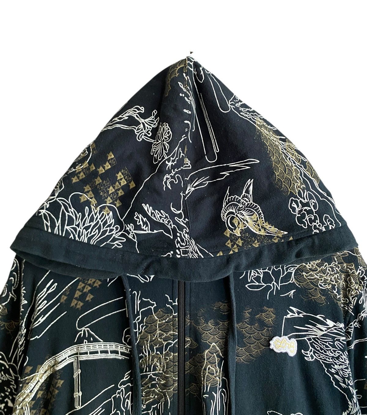 LRG Rare Design Vintage Brand LRG Full Print Zipper Hoodie 2000s Size US L / EU 52-54 / 3 - 4 Thumbnail
