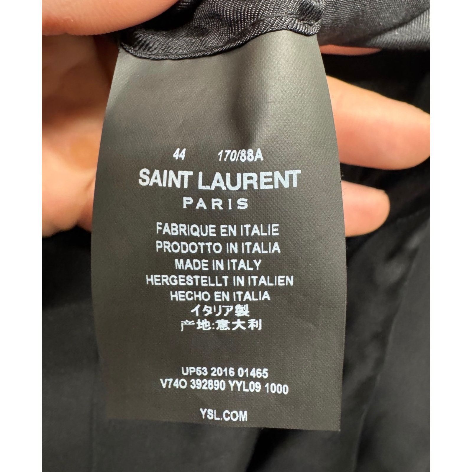 Saint Laurent Paris Saint Laurent Black Wool Jacket - Women's IT44/L Size M / US 6-8 / IT 42-44 - 5 Thumbnail