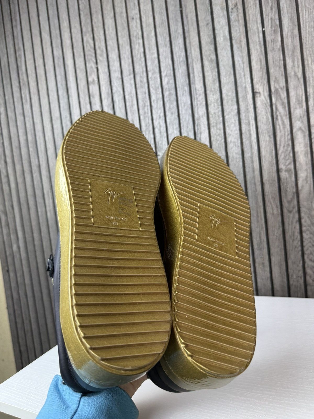 Giuseppe Zanotti Giuseppe Zanotti Men's Black Leather Low-Top Sneakers Size US 15 / EU 48 - 9 Thumbnail