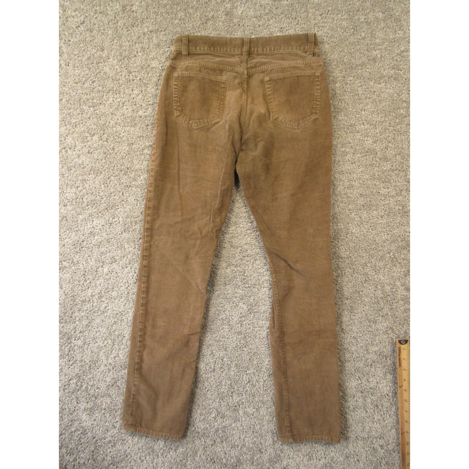 J.Crew J.CREW Corduroy Pants Women's 28x32 Brown Slim Straight Chino Vintage Size 28" / US 6 / IT 42 - 2 Thumbnail