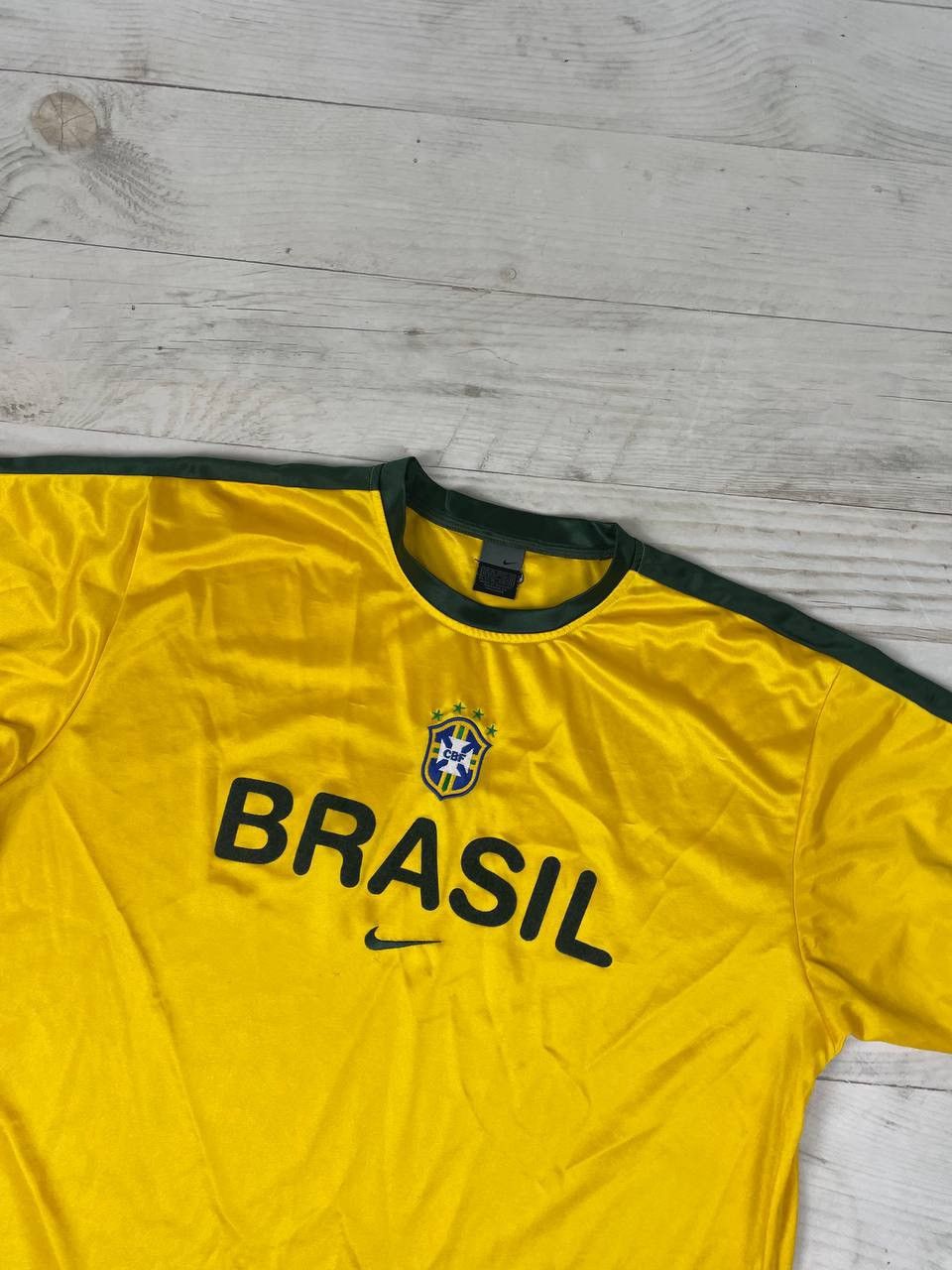 Nike Vintage Nike Brazil 2000 2002 Training Shirt Soccer Jersey Size US XL / EU 56 / 4 - 2 Thumbnail