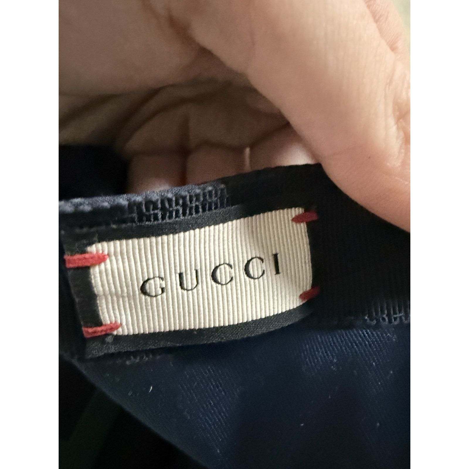 Gucci Gucci Cap Monogram Navy Nylon Used Large Size ONE SIZE - 5 Thumbnail