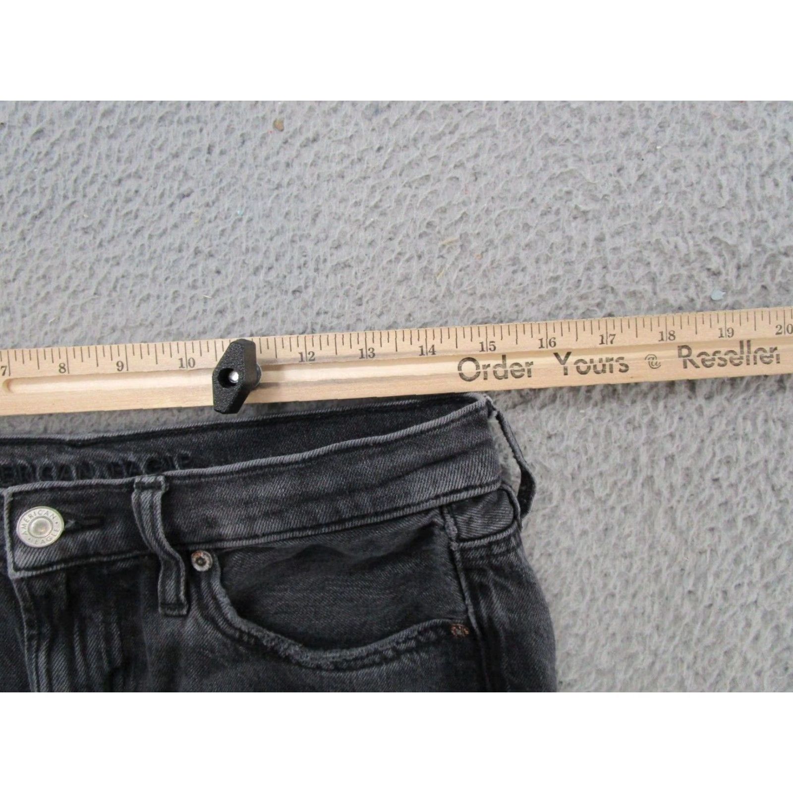 American Eagle Outfitters VINTAGE American Eagle 90's Bootcut Black Distressed Stretch Denim Jeans Size 6 Regular Women Bootcut Jeans Womens 90s Black Distressed Stretch Denim Size 28" / US 6 / IT 42 - 7 Thumbnail