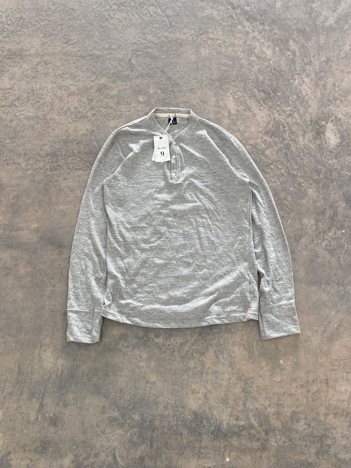 Japanese Brand × Vintage MIL-SPEC 9 HENLEY LS TSHIRT JAPAN LGB Size US S / EU 44-46 / 1 - 1 Thumbnail