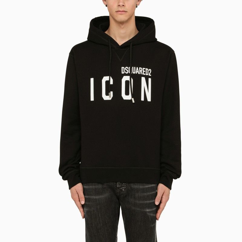 image of Dsquared2 Icon Black Hoodie, Men's (Size 2XL)