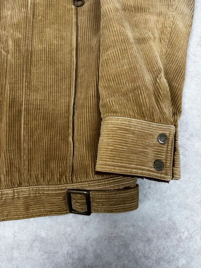 Dolce & Gabbana 2000s Dolce & Gabbana Beige Corduroy Brown Collar Jacket Size US M / EU 48-50 / 2 - 8 Thumbnail