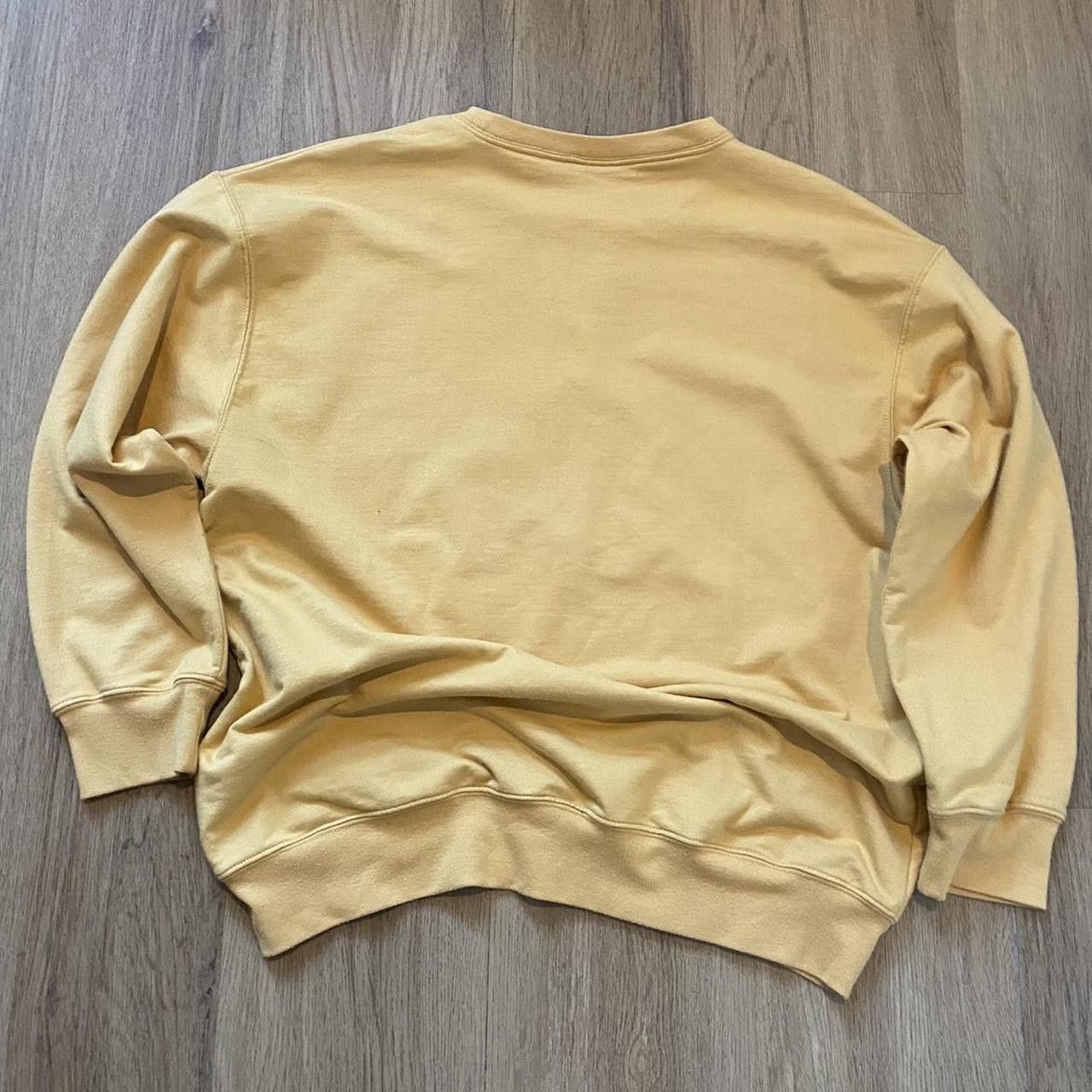 Other Yellow vintage embroidered logo sweatshirt Boxy 90s Size US L / EU 52-54 / 3 - 3 Thumbnail