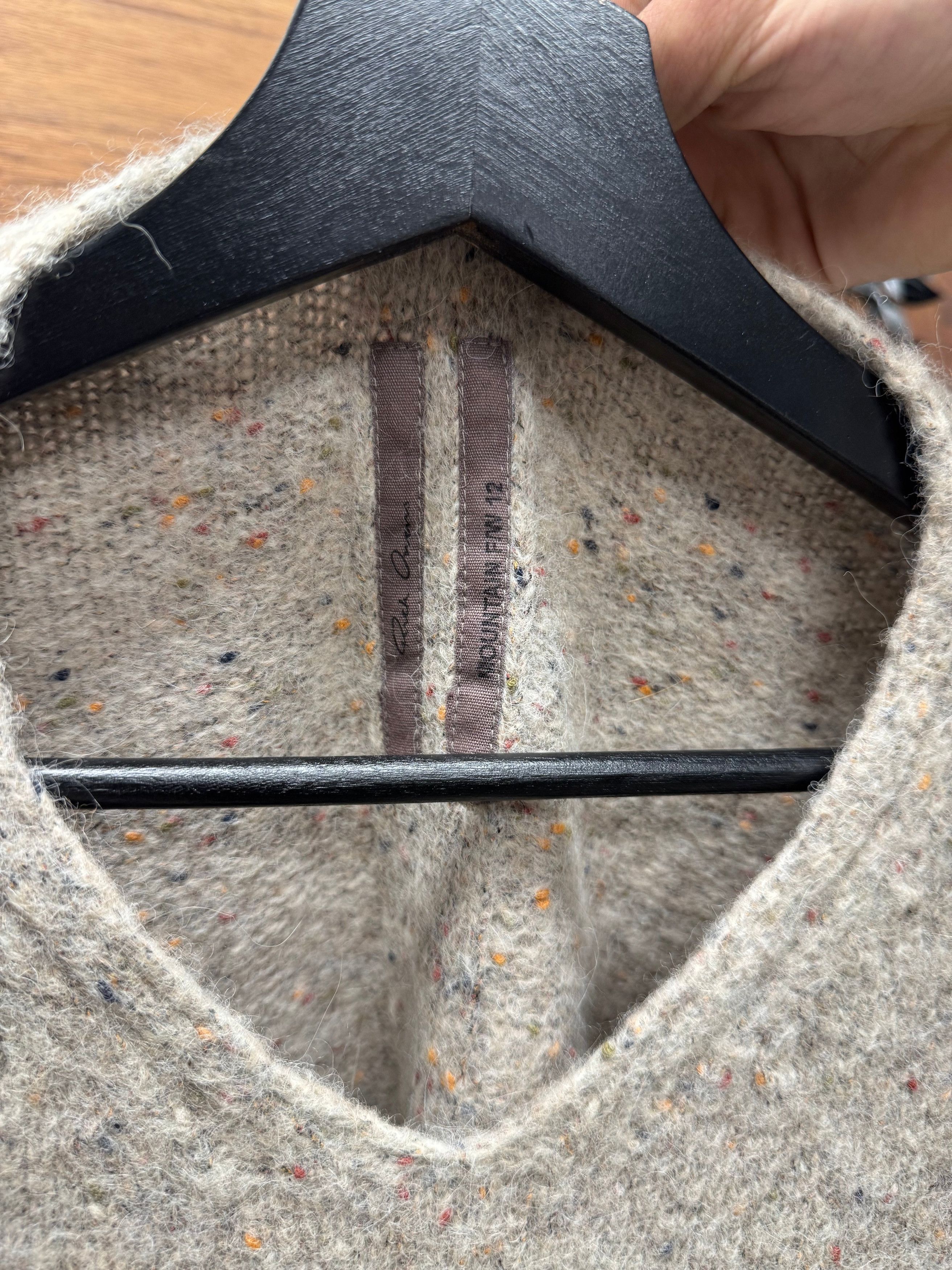 Rick Owens AW2012 Rick Owens ‘Mountain’ Felted Cream Wool Knit Sweater Size US S / EU 44-46 / 1 - 3 Thumbnail