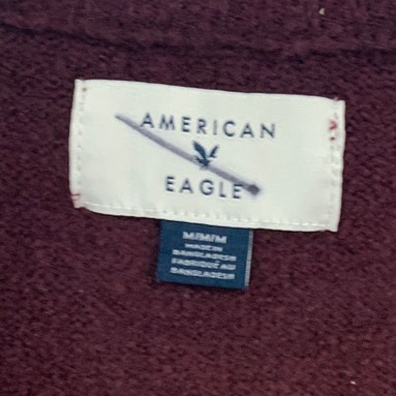 American Eagle Outfitters New AOE Womens Medium Purple Long Sleeve Crew Neck Sweater Size M / US 6-8 / IT 42-44 - 3 Thumbnail