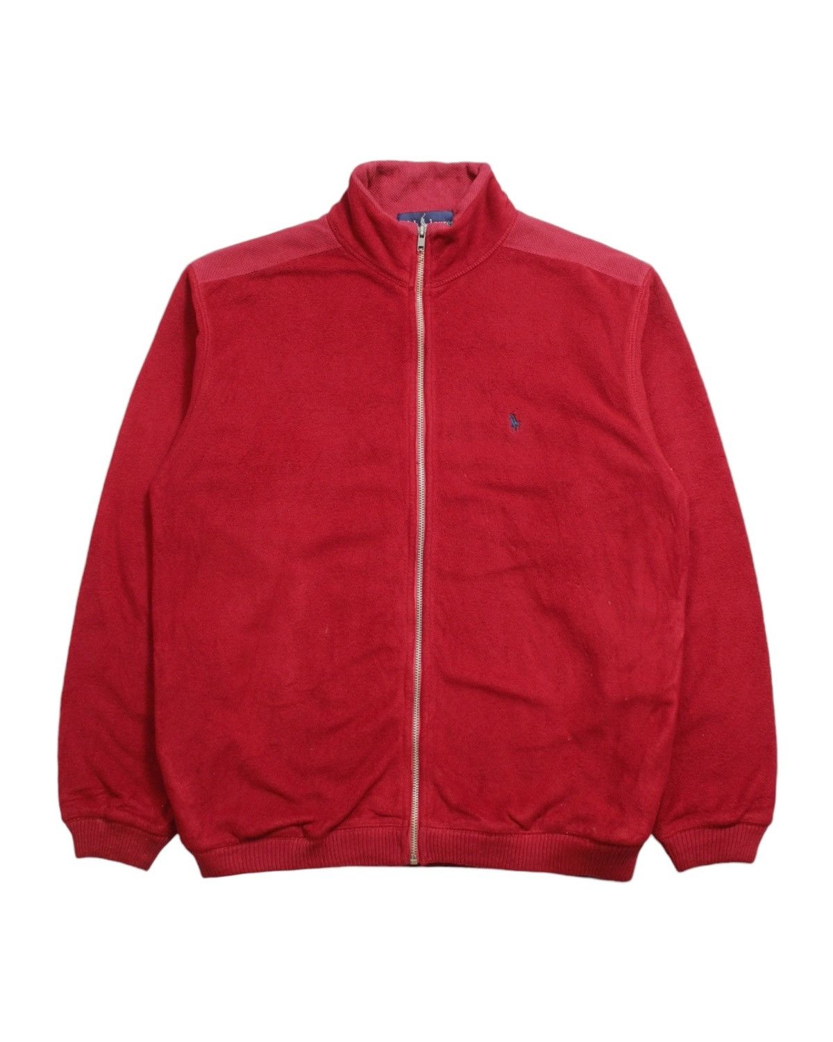 Polo Ralph Lauren × Vintage 1990S POLO RALPH LAUREN FLEECE ZIP UP JACKET Size US XL / EU 56 / 4 - 1 Thumbnail