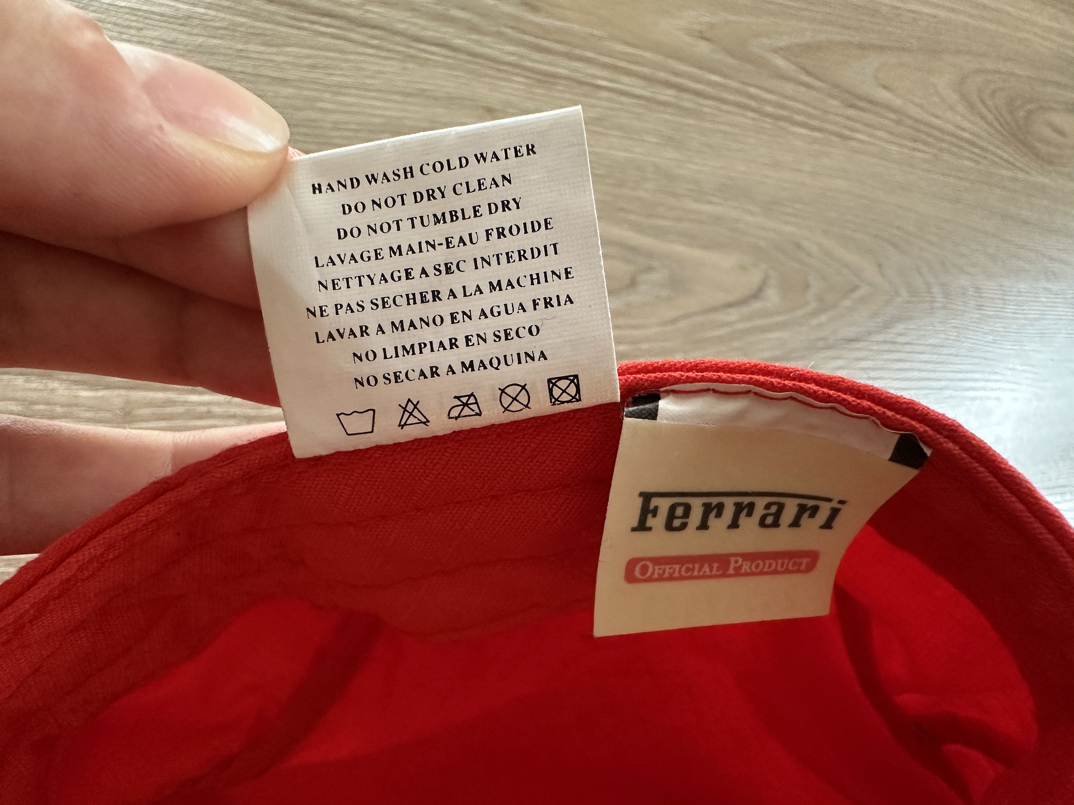Ferrari × Vintage Vintage Ferrari Gear V8 Red Baseball Cap Size ONE SIZE - 9 Thumbnail