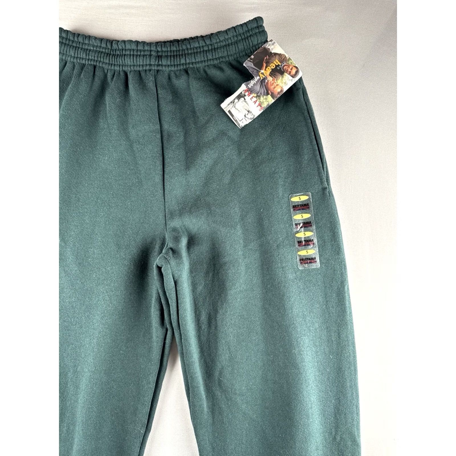 Vintage VINTAGE Britannia Sweatpants Jogger Green 90s NWT Men S Forest Heavyweight Cotton-Polyester Set Pants Size US 29 - 5 Thumbnail