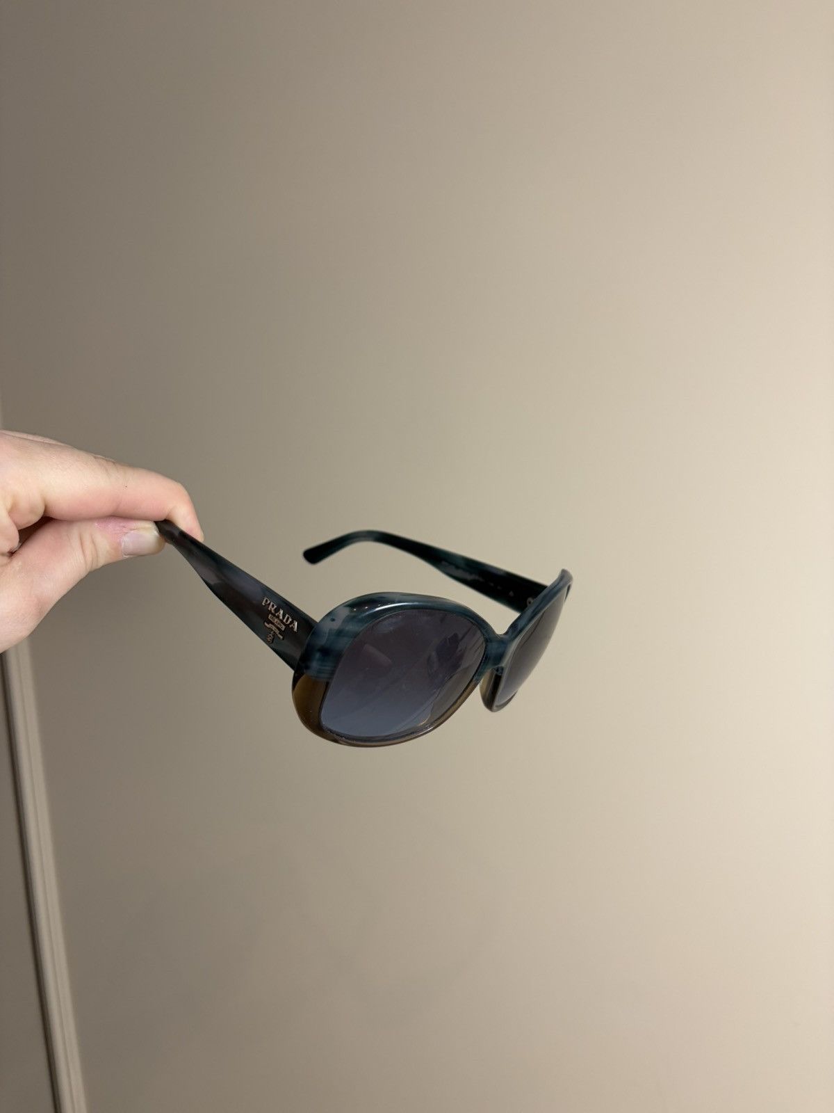 Prada Y2K PRADA OVERSIZED MASK SPR03M SUNGLASSES PUNK ROCK Size ONE SIZE - 3 Thumbnail