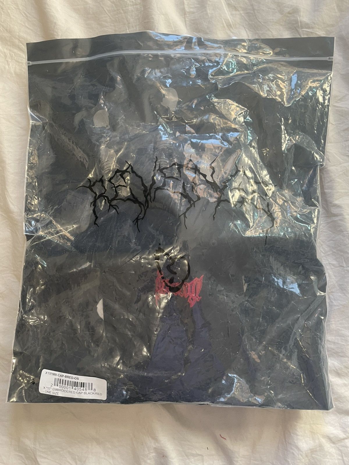 Revenge Revenge XXXTentacion 17 Embroidered Cap Black Red Size ONE SIZE - 5 Thumbnail