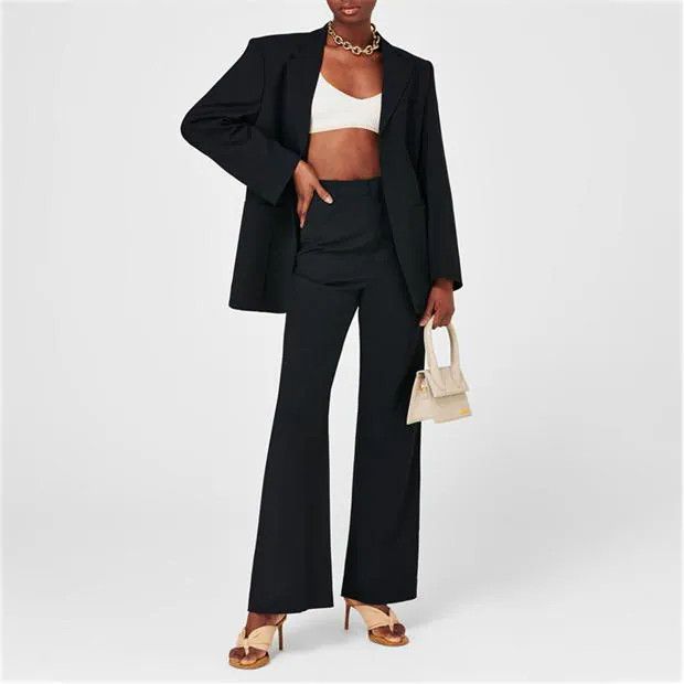 Jacquemus o1g2r1mq1024 Oversized Jacket in Black Size XS / US 0-2 / IT 36-38 - 6 Thumbnail