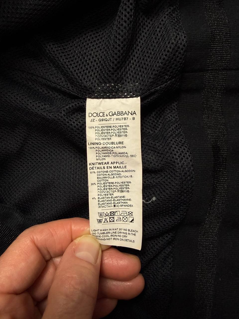 Dolce & Gabbana Dolce & Gabbana D.N.A Logo Plaque Patch Track Jacket Size US XL / EU 56 / 4 - 10 Thumbnail