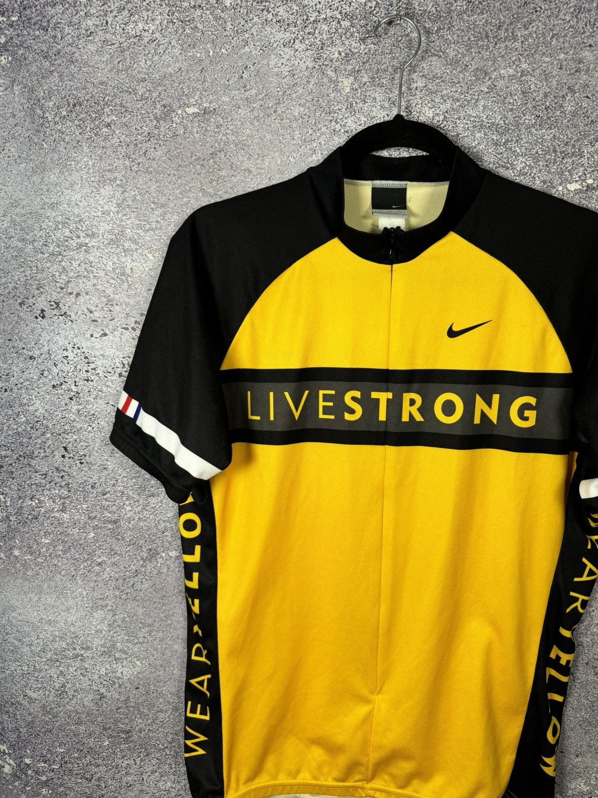 Bicycle × Nike × Vintage NIKE LIVESTRONG Cycling Jersey 3/4 Zip Mens XL Made in USA Size US XL / EU 56 / 4 - 3 Thumbnail